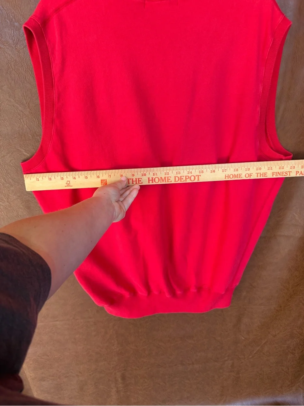 Polo Ralph Lauren Golf Mens L Red Sweatshirt Sweater Vest V Neck Vintage